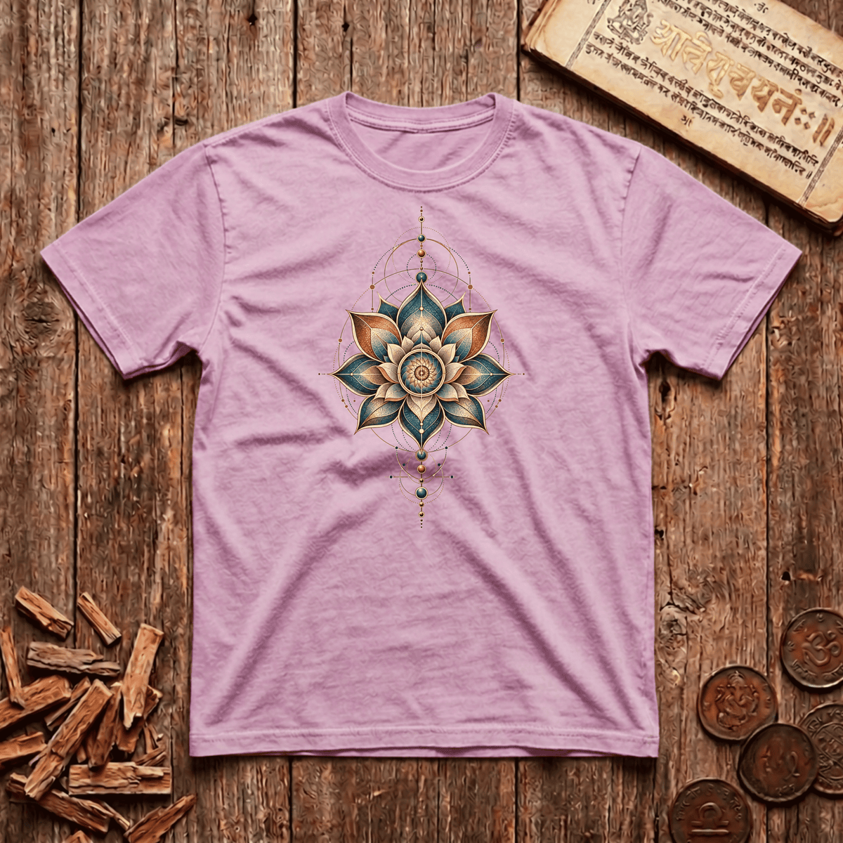 Cosmic Padma - Lotus Becoming Orbit - T-Shirt