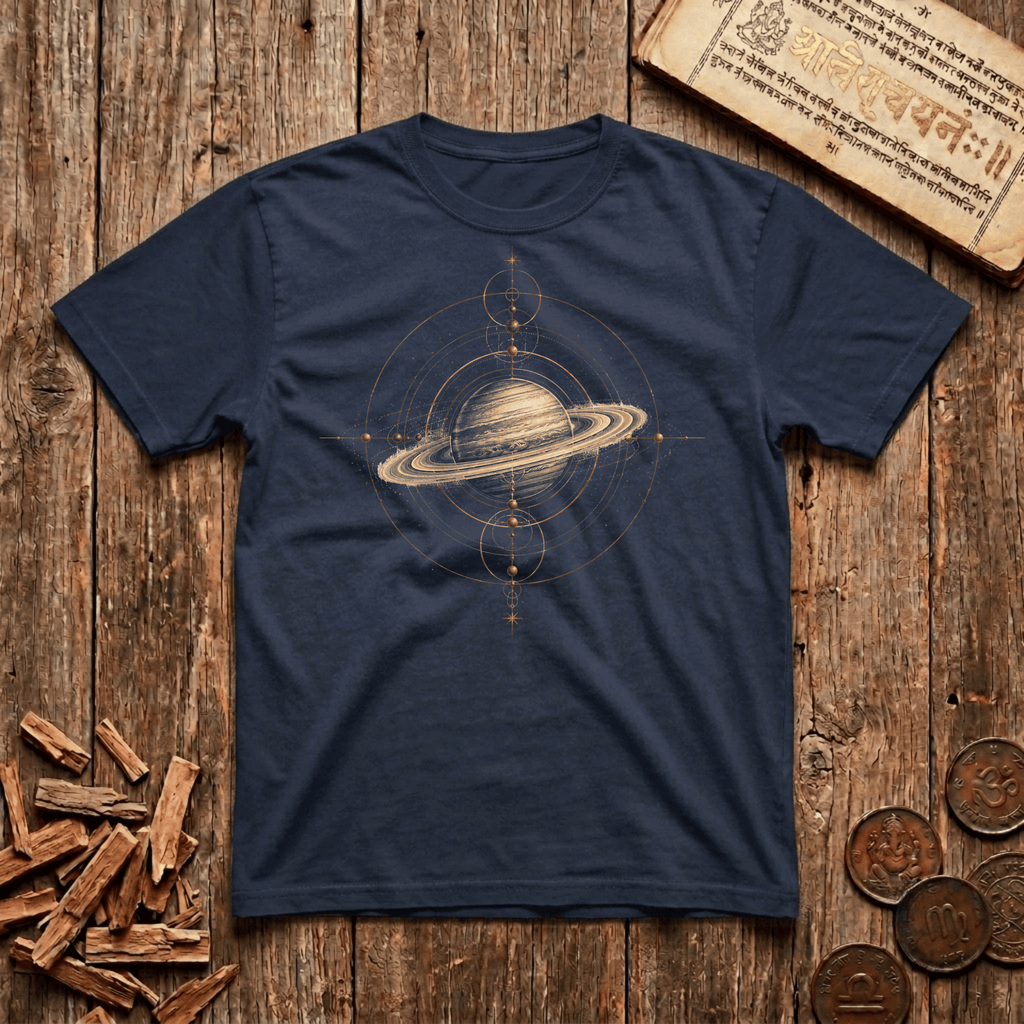 Saturn Geometry of Time - T-Shirt