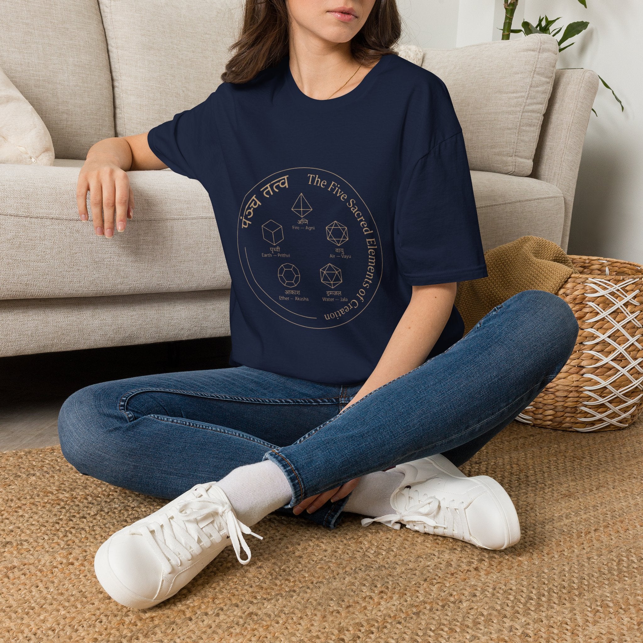5 Sacred Elements - T-Shirt — The Light Body Sacred Geometry Tee