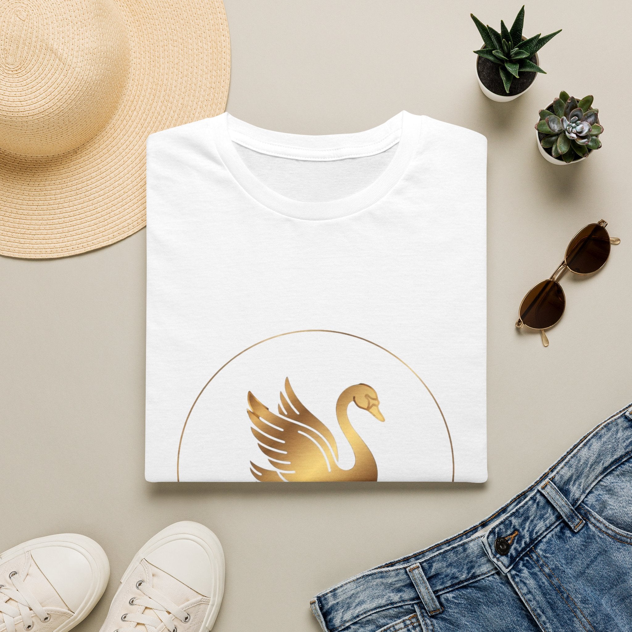 Sacred Swan T-Shirt — The Light Body Sacred Geometry Tee