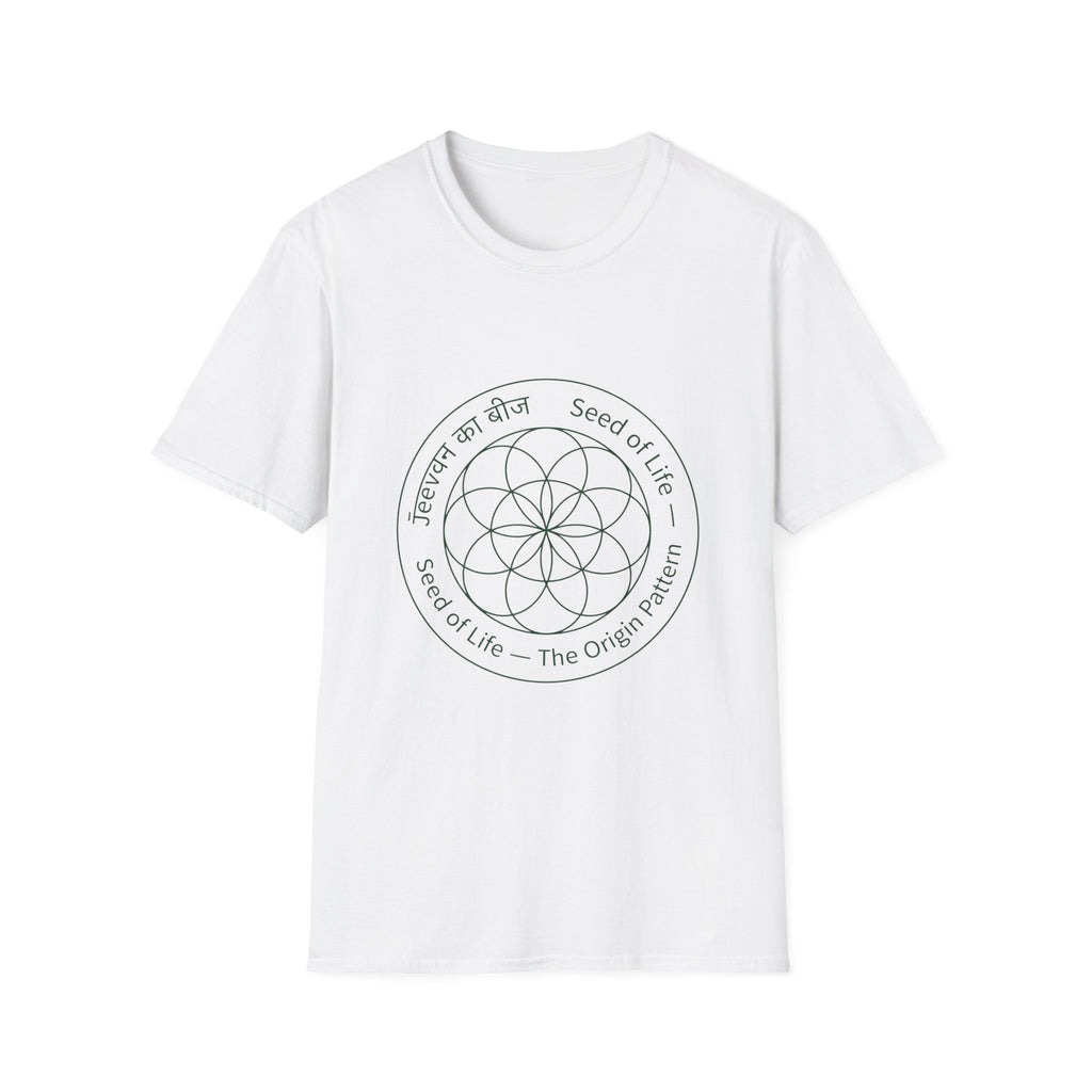 Seed of Life Origin Pattern T-Shirt — The Light Body Sacred Geometry Tee