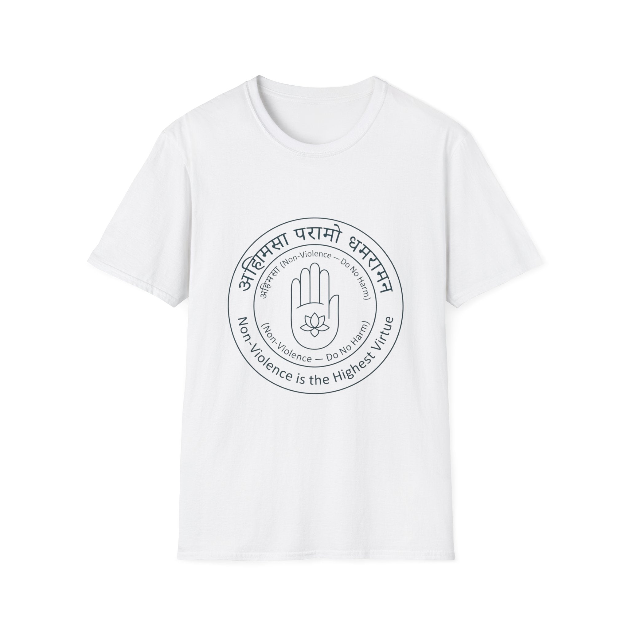 Ahimsa Non-Violence T-Shirt — The Light Body Sacred Geometry Tee