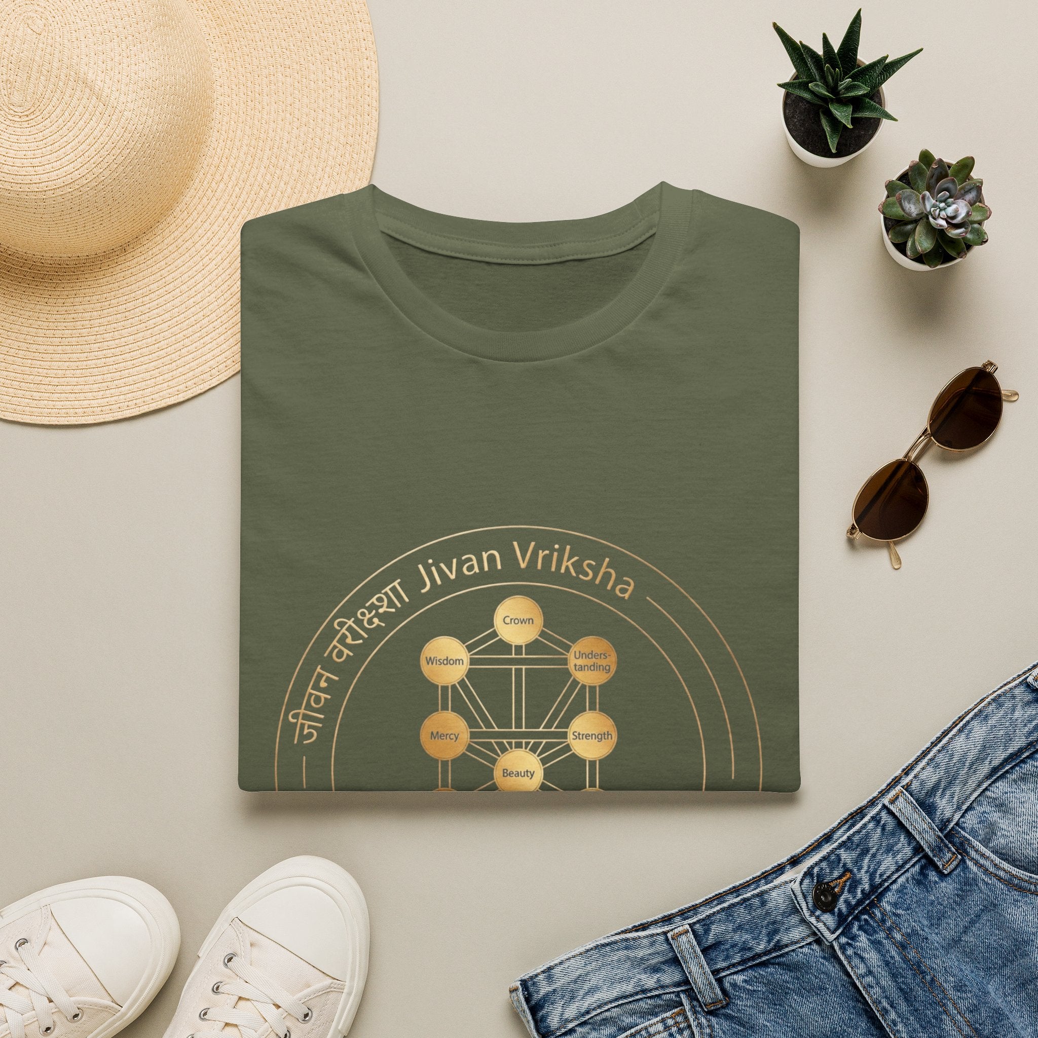 Kabbalah T-Shirt — The Light Body Sacred Geometry Tee