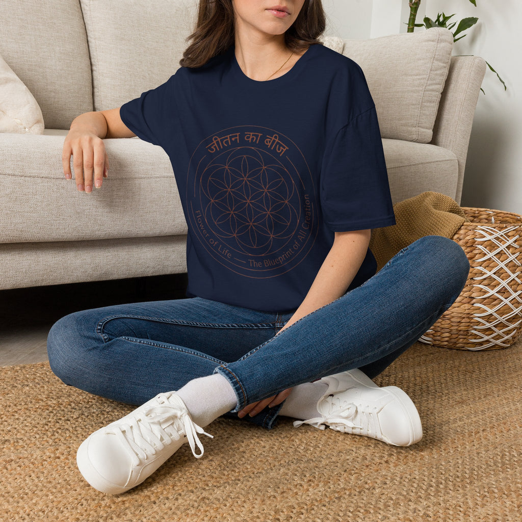 Seed of Life Pattern T-Shirt — The Light Body Sacred Geometry Tee