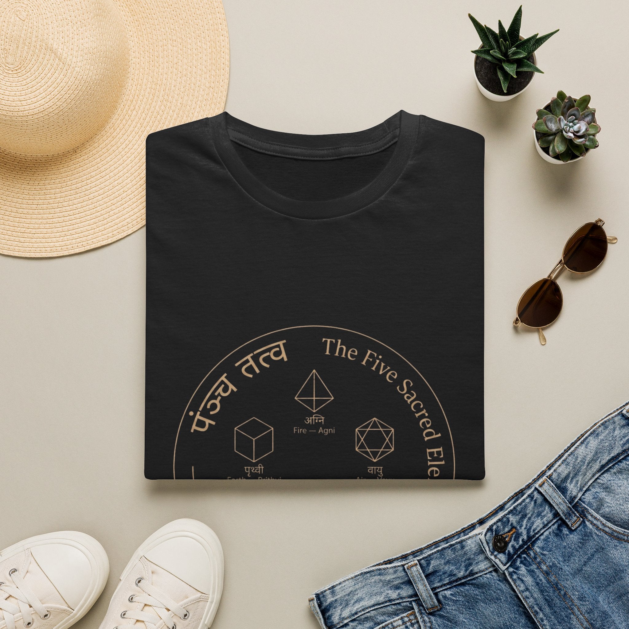 5 Sacred Elements - T-Shirt — The Light Body Sacred Geometry Tee