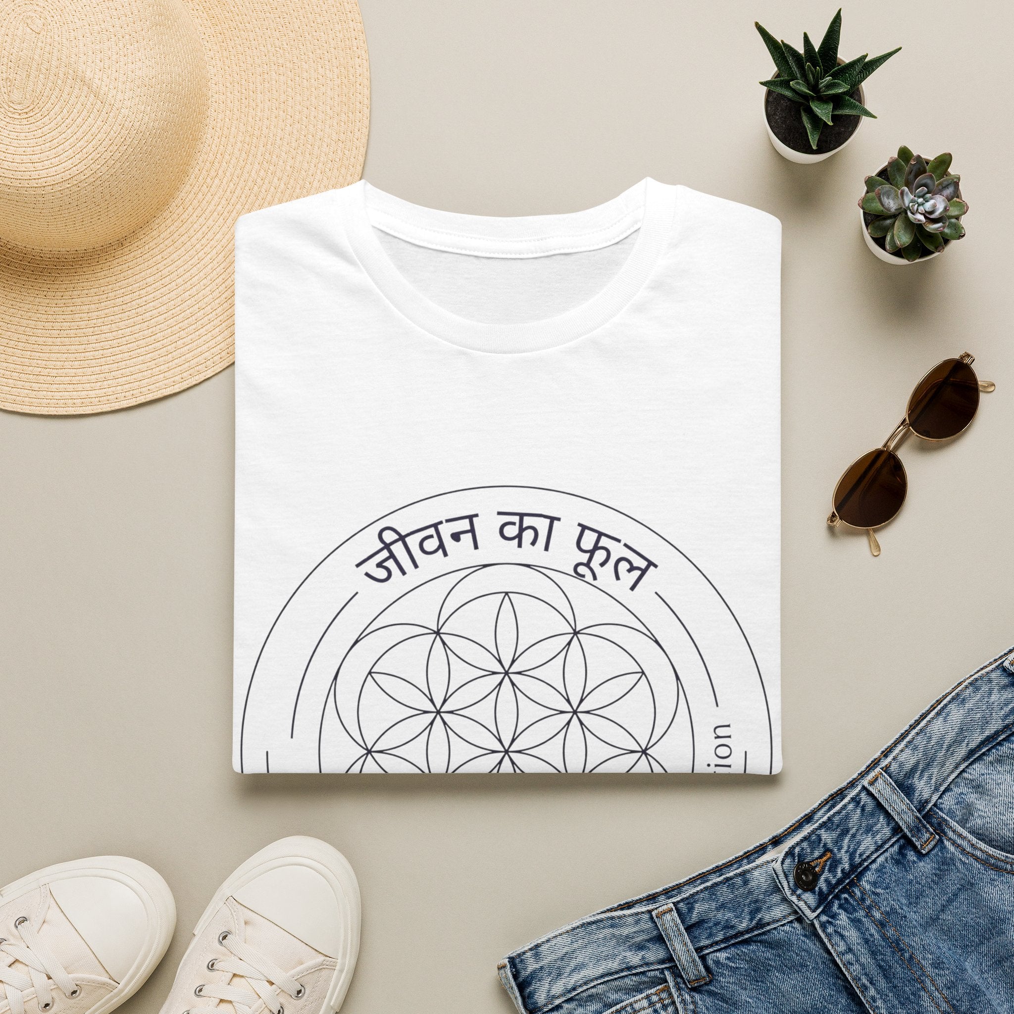 Seed of Life Pattern T-Shirt — The Light Body Sacred Geometry Tee