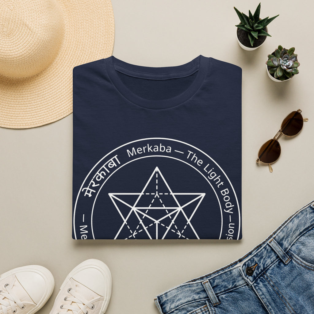 Merkaba Star T-Shirt — The Light Body Sacred Geometry Tee