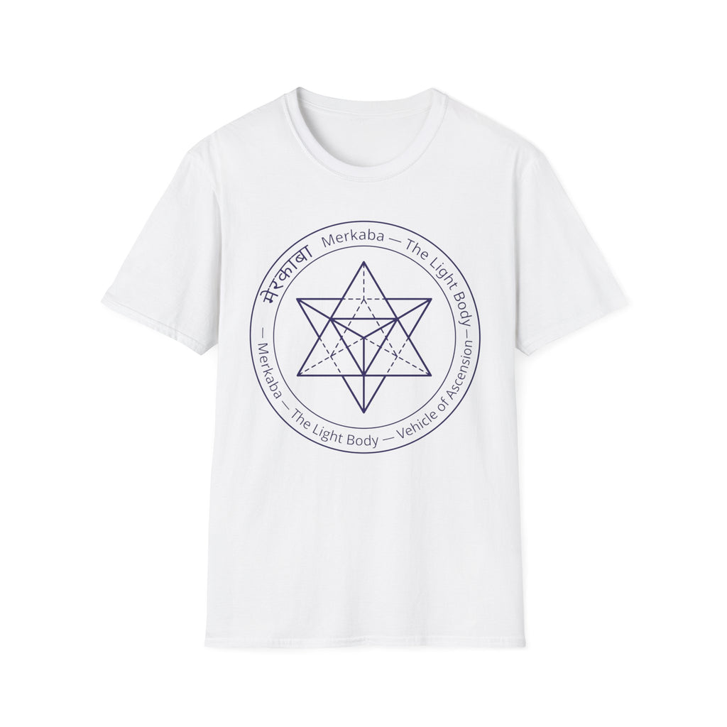 Merkaba Star T-Shirt — The Light Body Sacred Geometry Tee