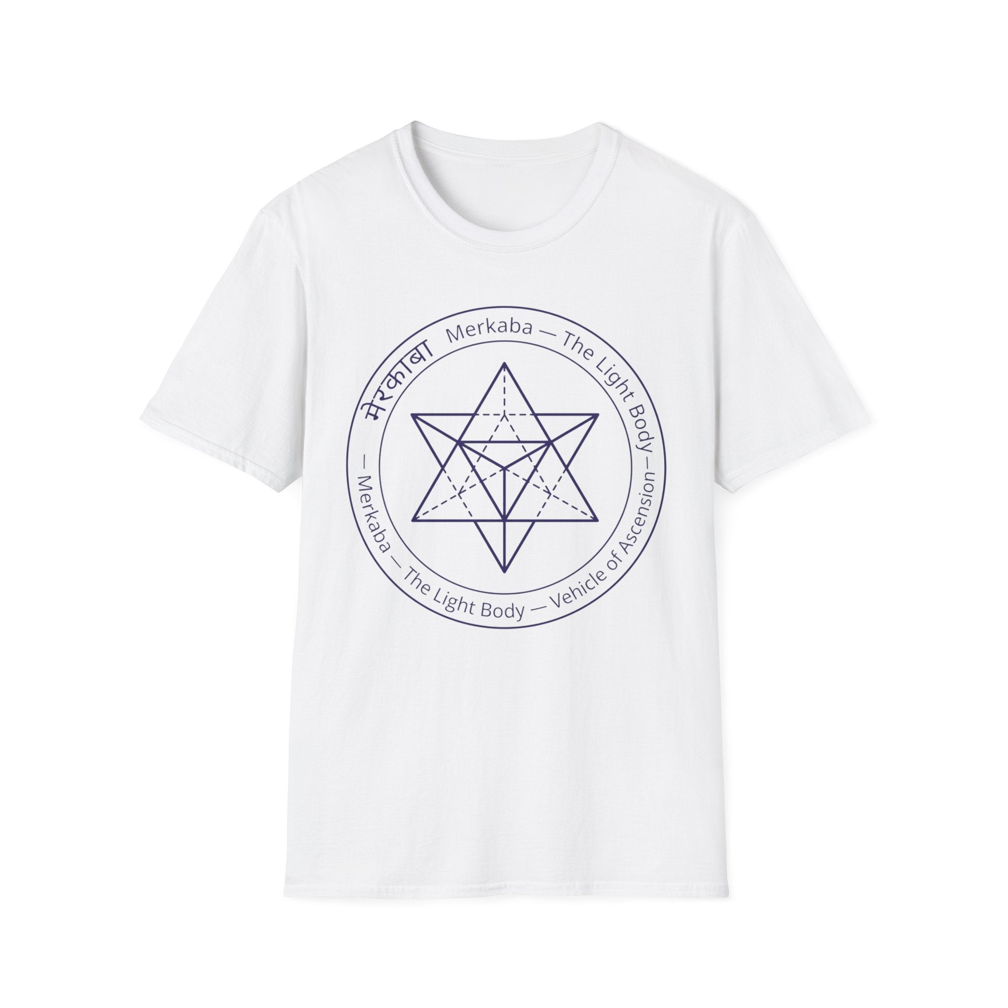Merkaba Star T-Shirt — The Light Body Sacred Geometry Tee