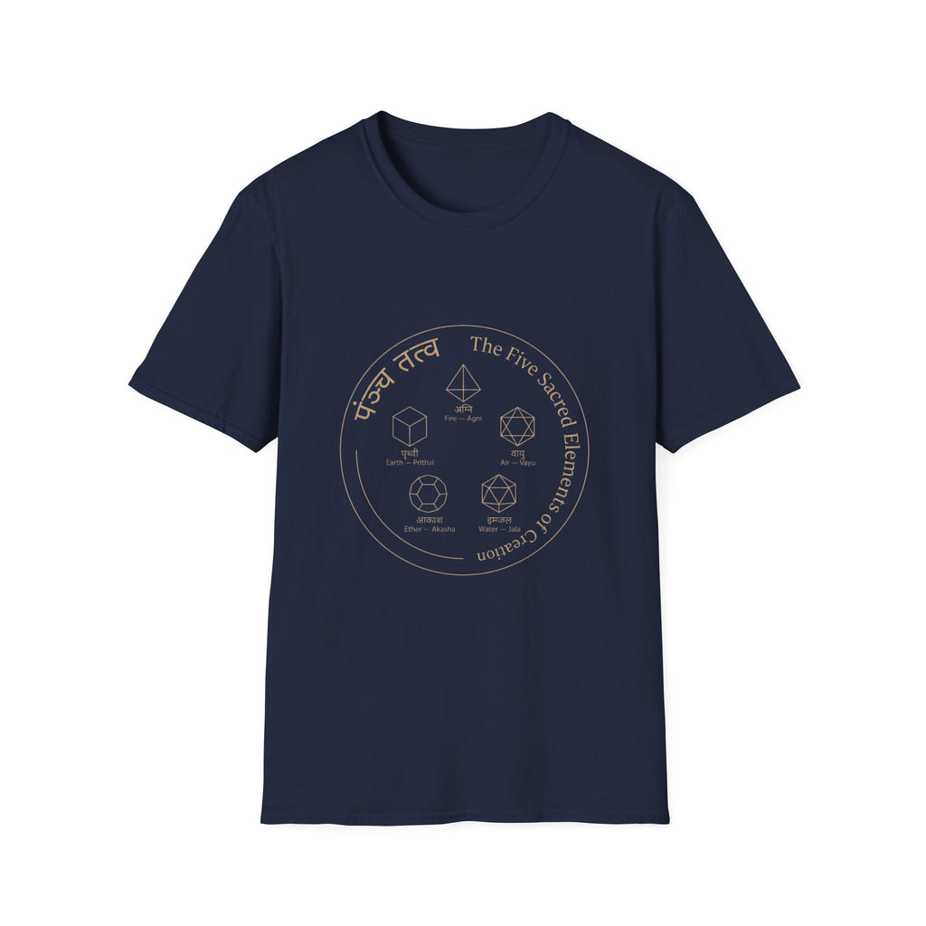 5 Sacred Elements - T-Shirt — The Light Body Sacred Geometry Tee