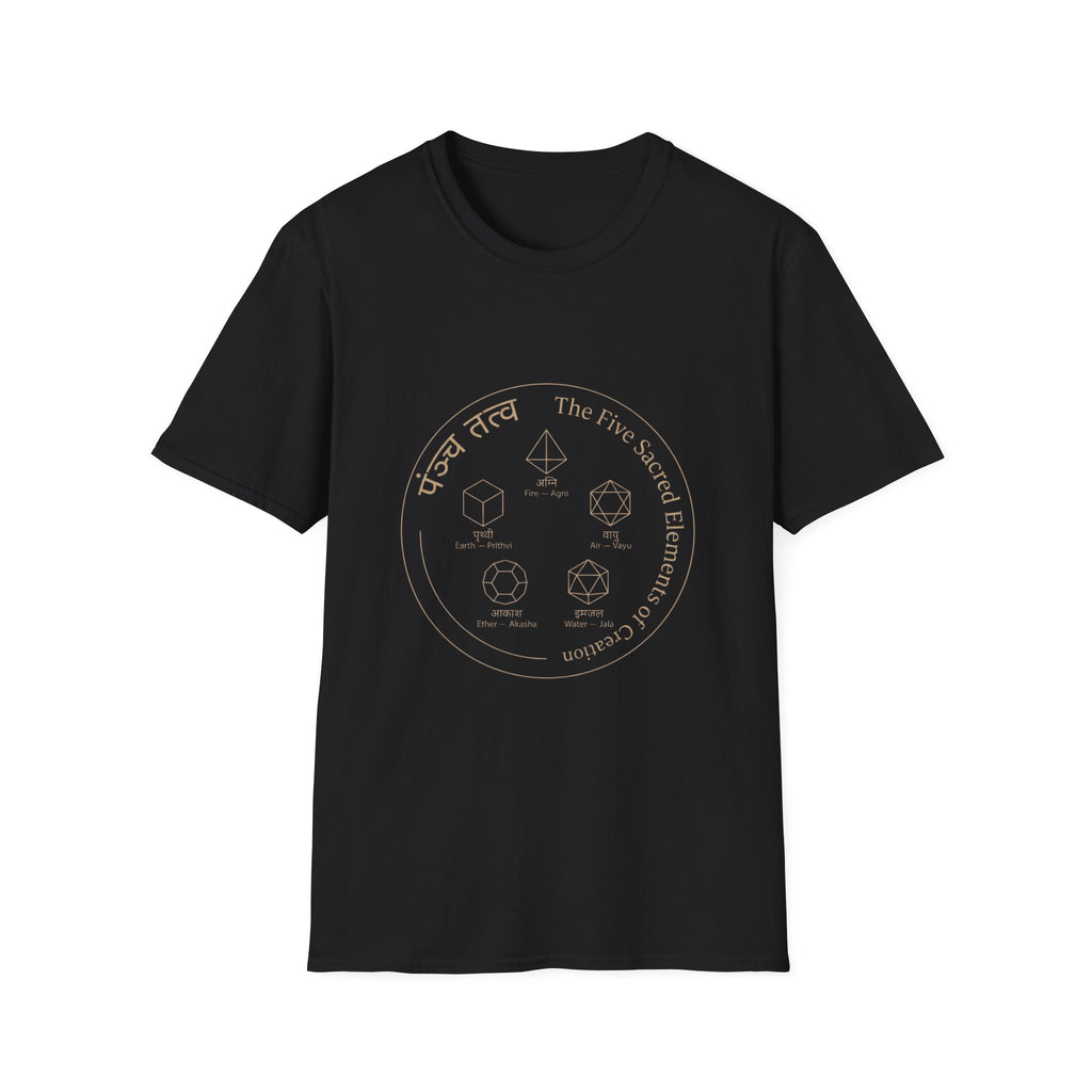 5 Sacred Elements - T-Shirt — The Light Body Sacred Geometry Tee
