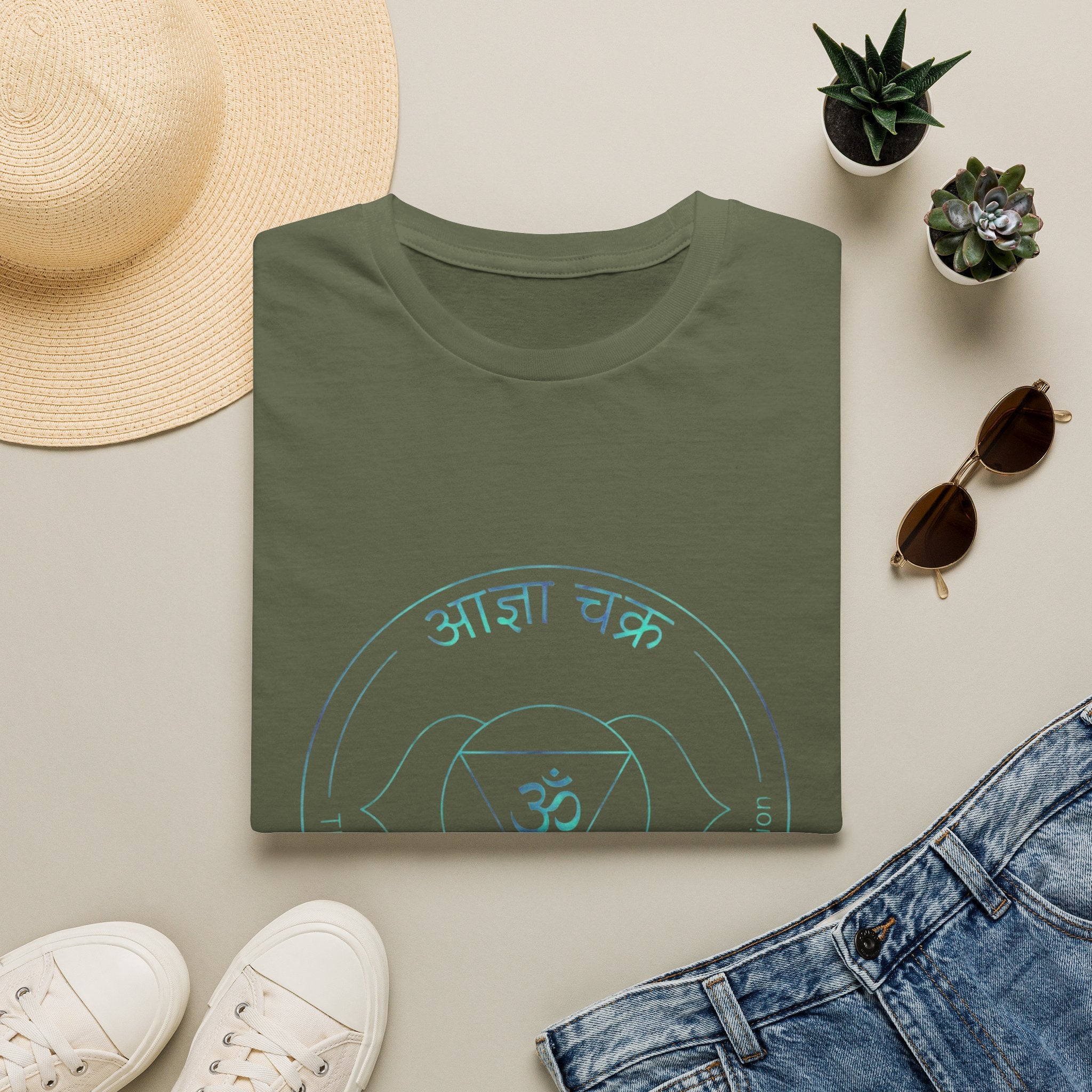 Ajana Third Eye Chakra T-Shirt — The Light Body Sacred Geometry Tee