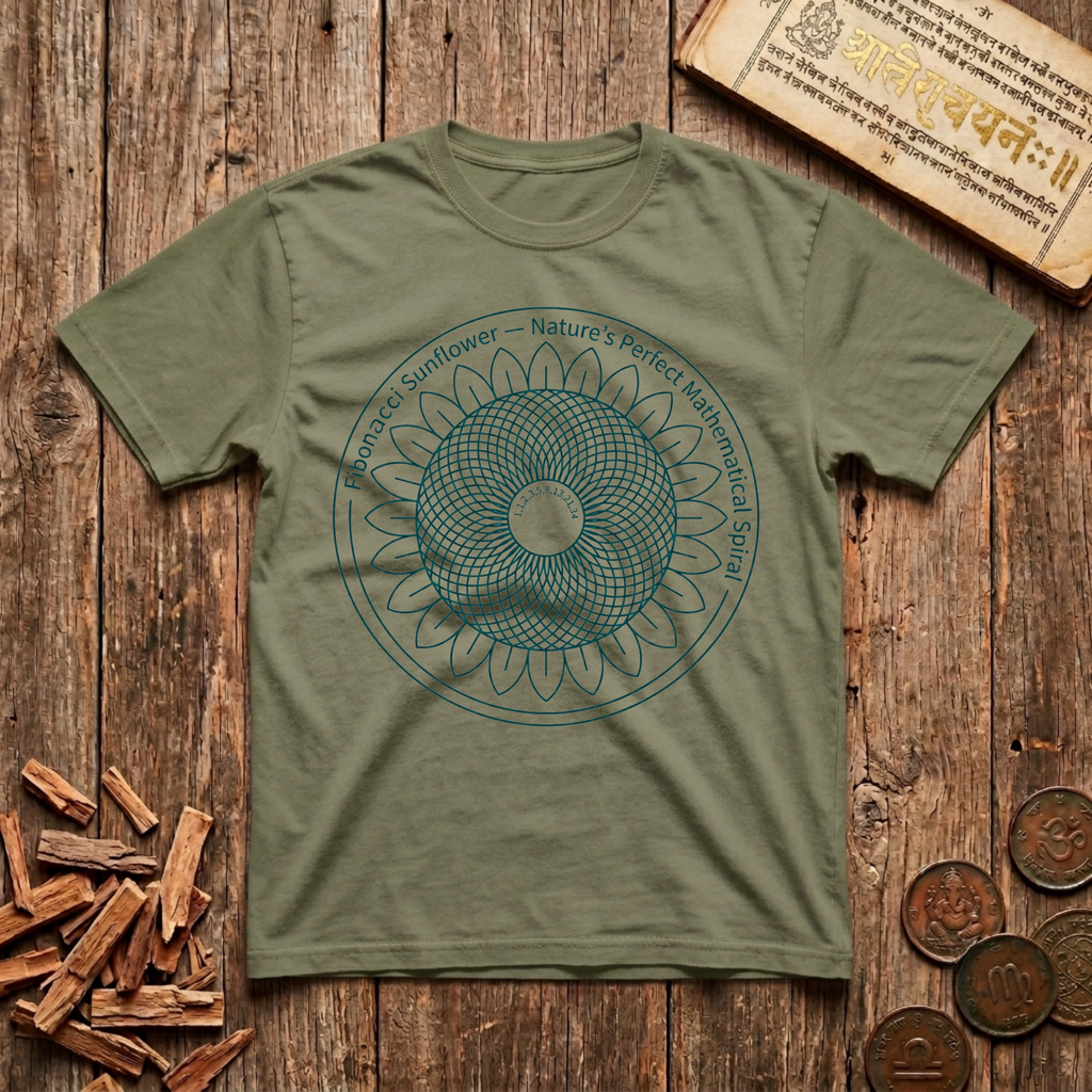 Fibonacci Sun Flower Star T-Shirt