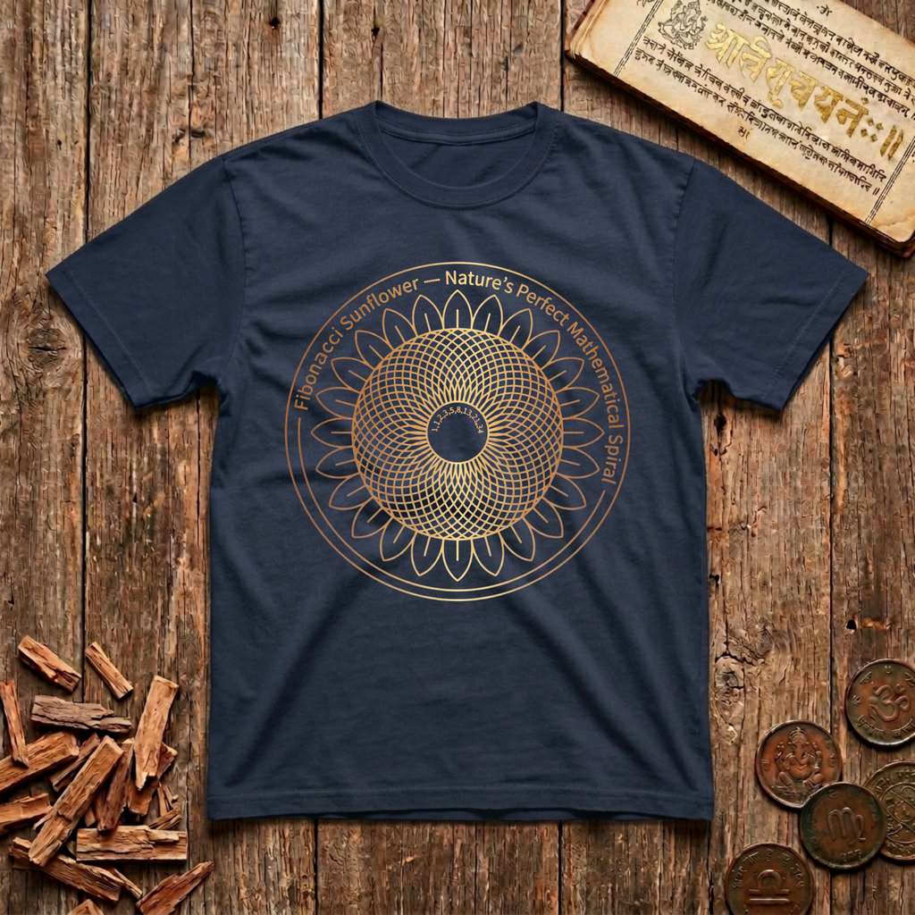 Fibonacci Sun Flower Star T-Shirt