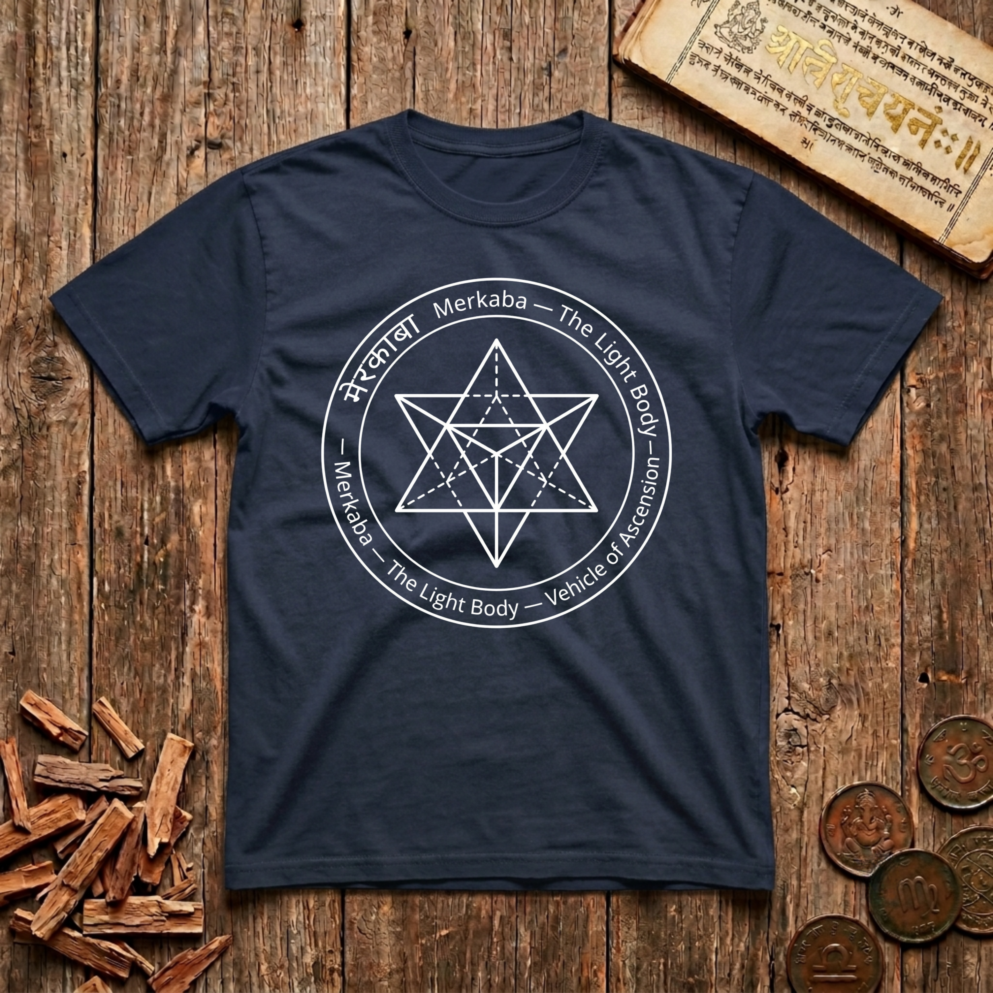 Merkaba Star T-Shirt — The Light Body - Vehicle of Ascension