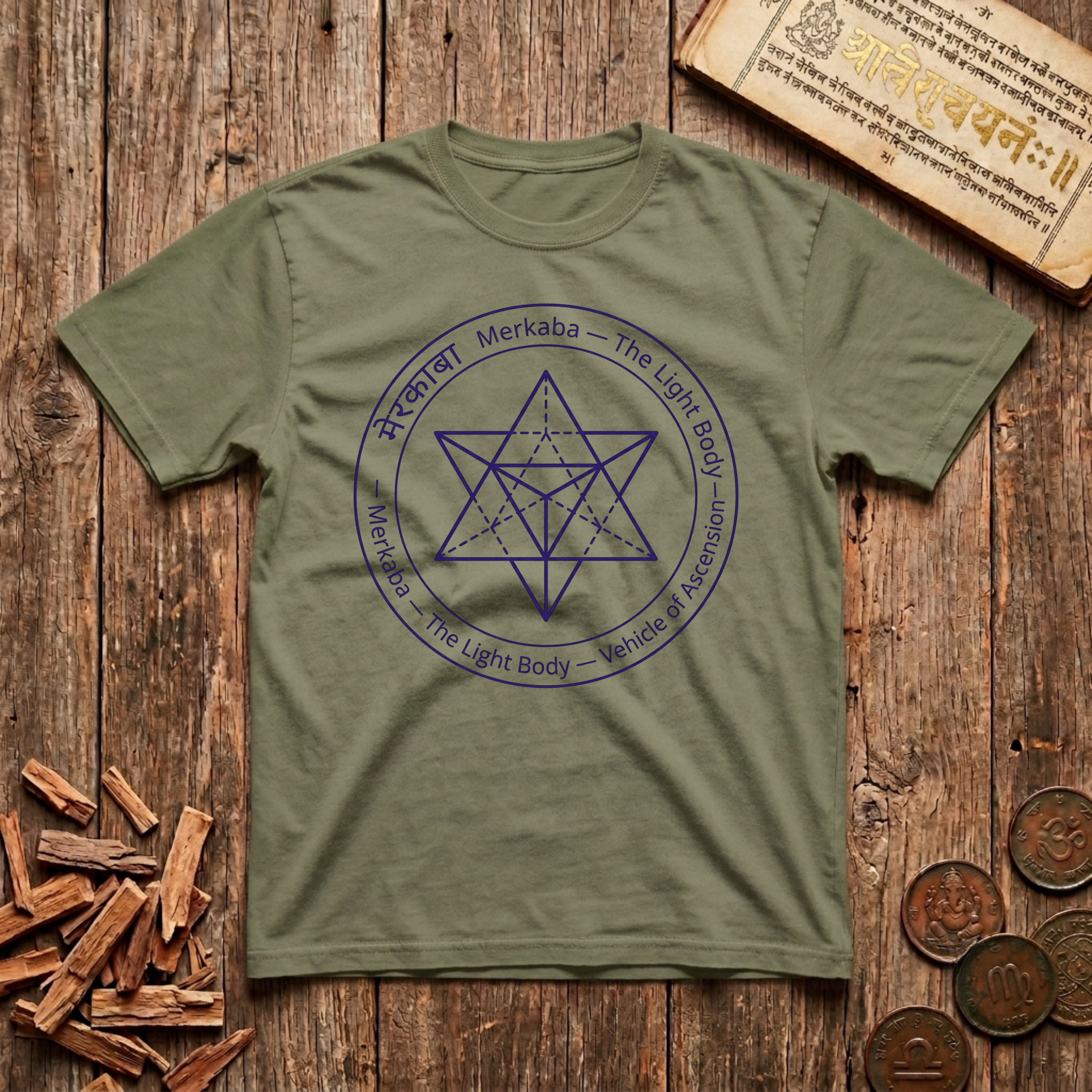 Merkaba Star T-Shirt — The Light Body - Vehicle of Ascension