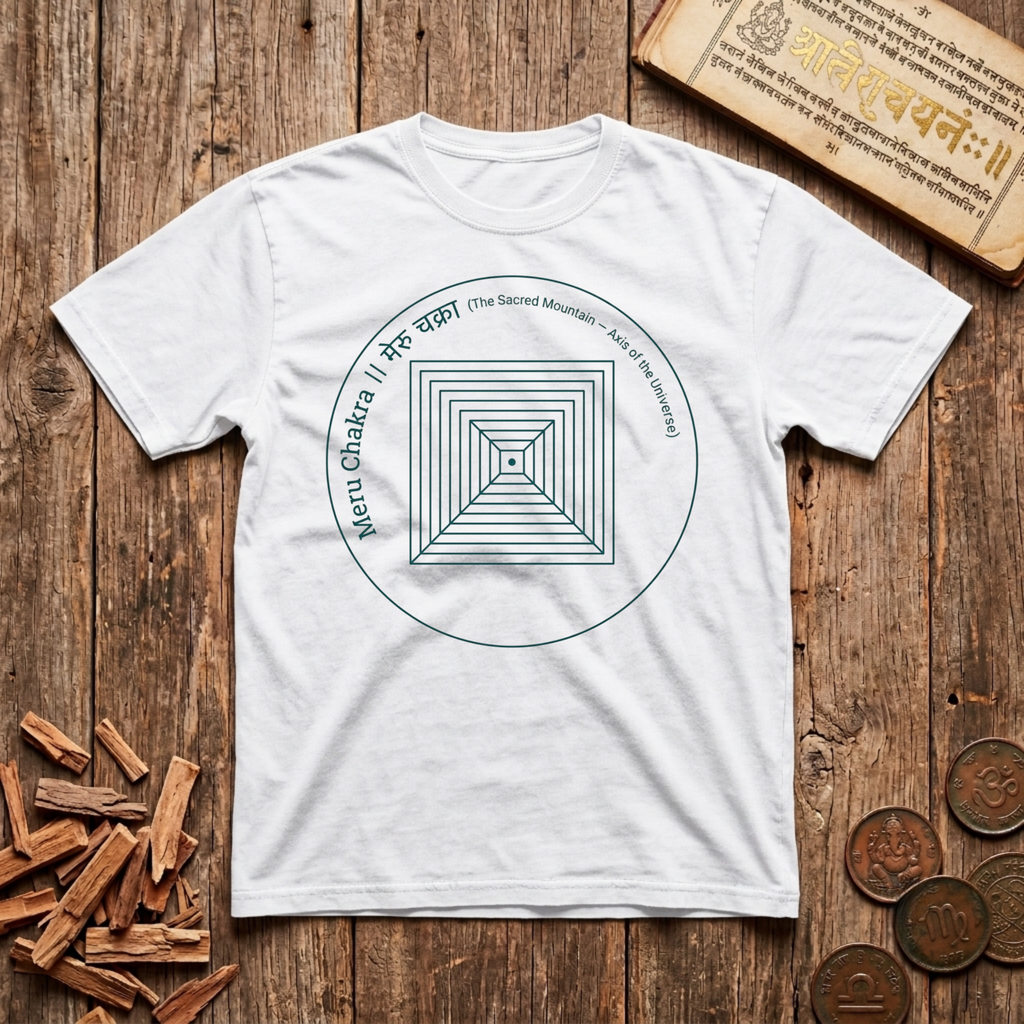 Meru Chakra - Axis of the Universe - T-Shirt