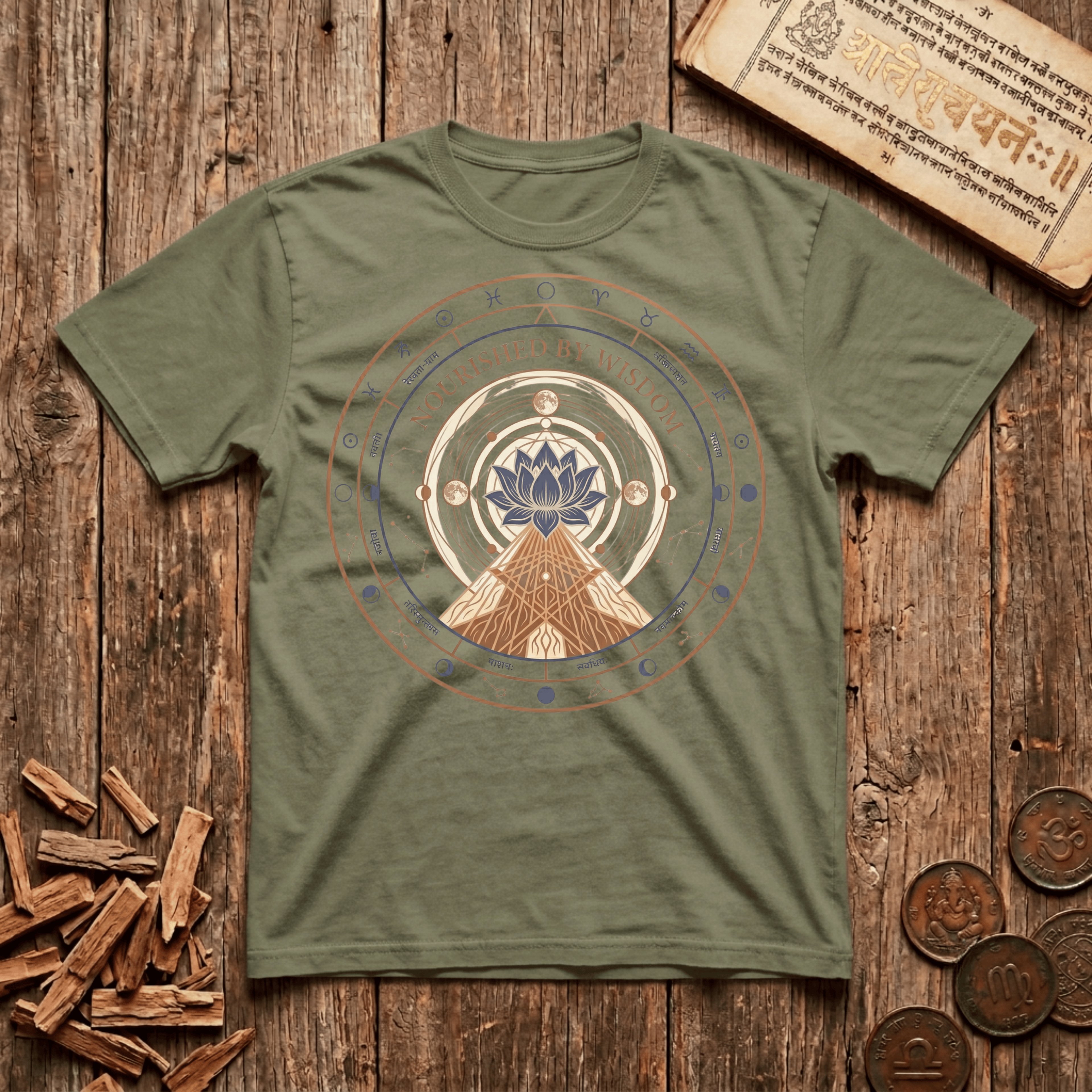 Pushya Nakshatra - Nourished By Wisdom - T-Shirt
