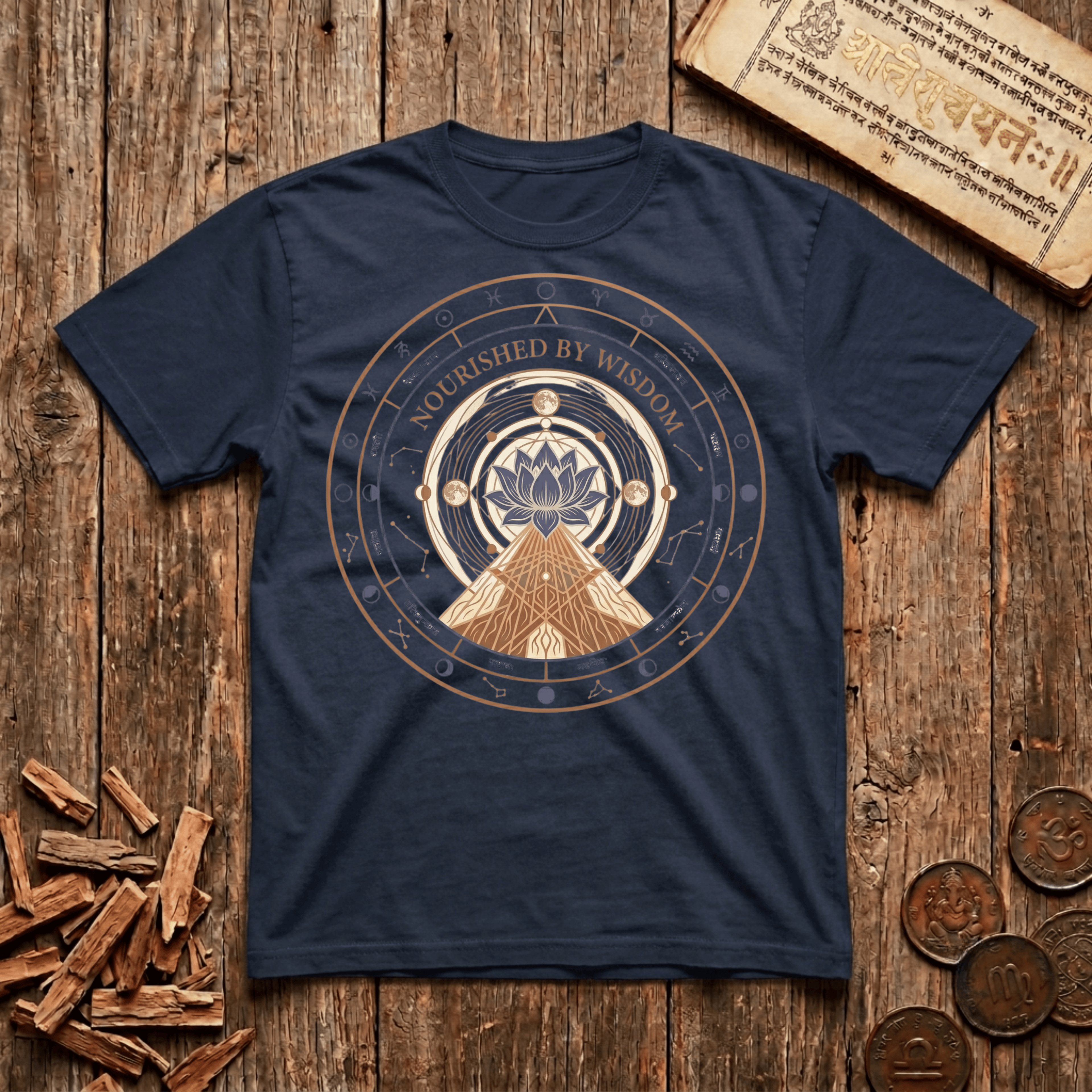 Pushya Nakshatra - Nourished By Wisdom - T-Shirt