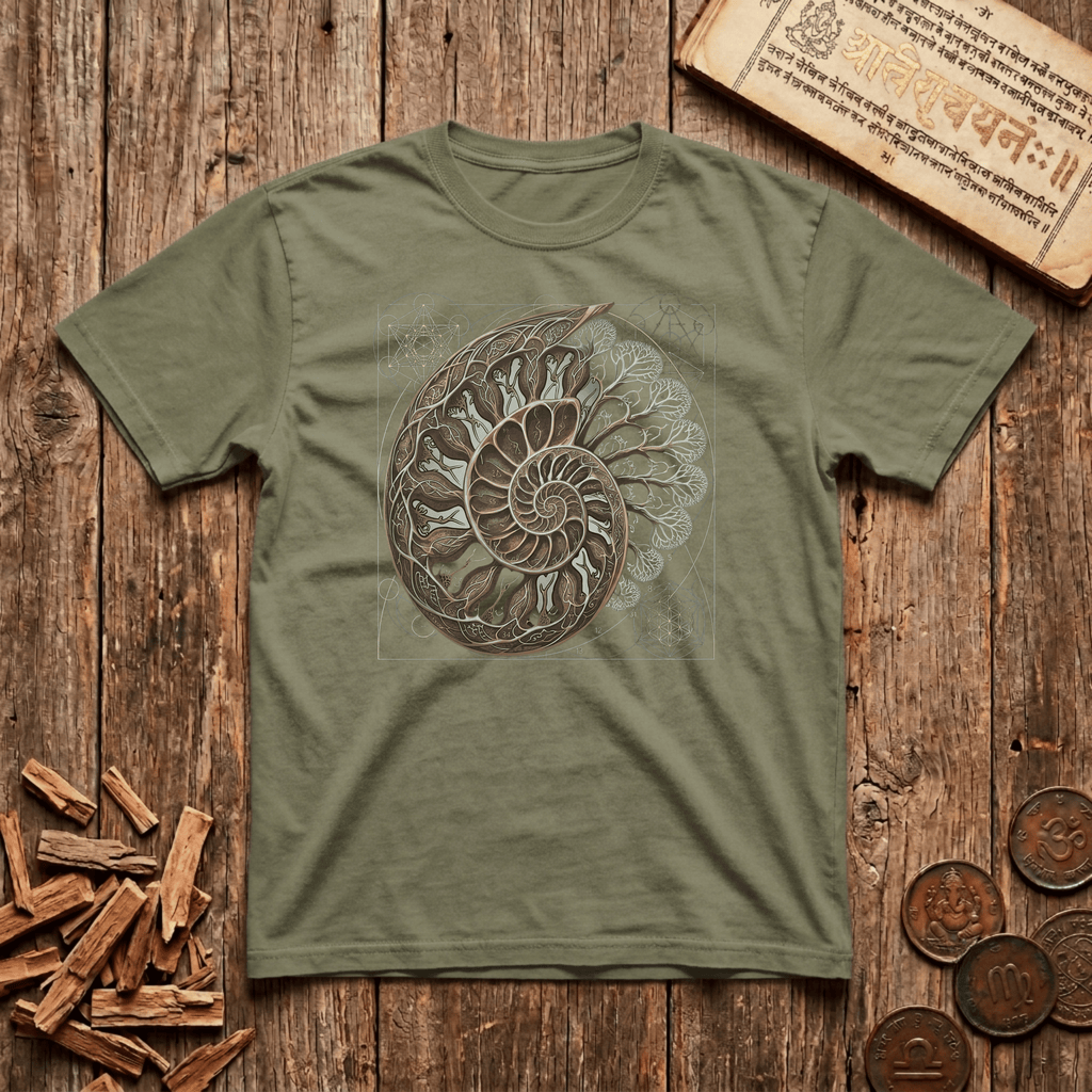 Fibonacci Spiral - Sacred Geometry - T-Shirt