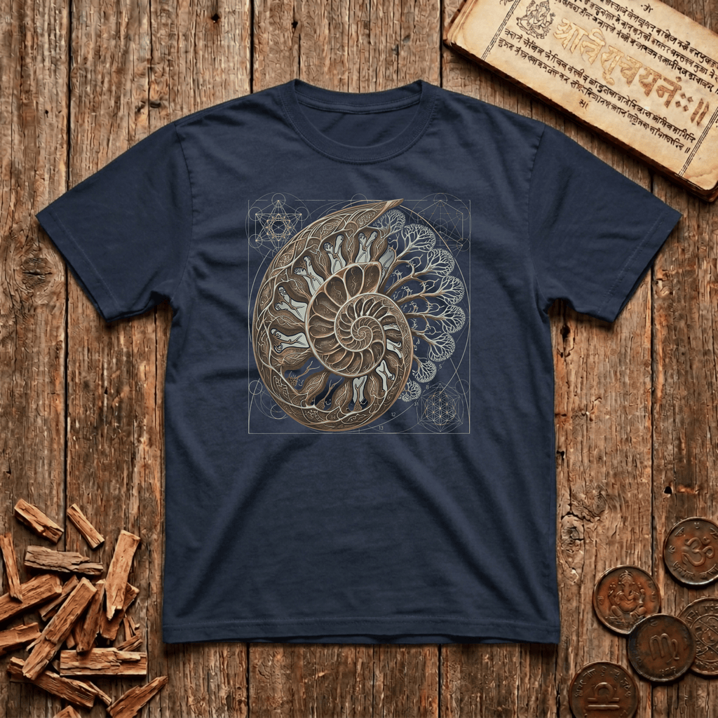 Fibonacci Spiral - Sacred Geometry - T-Shirt